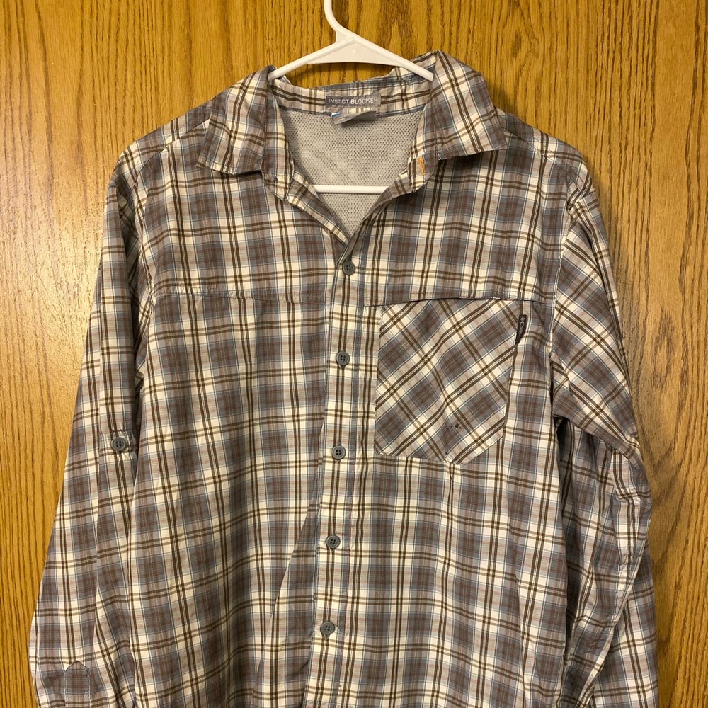 Men’s Columbia insect Blocker Long Shirt Sz S GUC - Picture 2 of 5